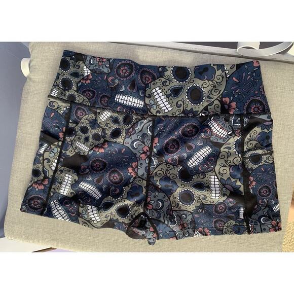 Constantly Varied Gear CVG Midnight Sugar Skull Fitness Shorts XL Navy Squats - Picture 2 of 3